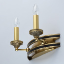 Kinkiet mosiężny na dwie żarówki Bologna CHIARO Country 639023302