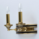 Kinkiet mosiężny na dwie żarówki Bologna CHIARO Country 639023302