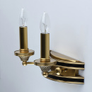 Kinkiet mosiężny na dwie żarówki Bologna CHIARO Country 639023302