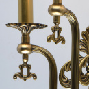 Kinkiet mosiężny pałacowy, potrójny Gabriel CHIARO Classic 491023303