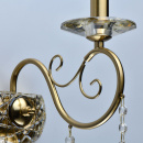 Kinkiet mosiężny z kryształami szampańskimi Selena MW-LIGHT Crystal 482026501