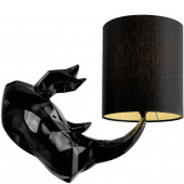 Kinkiet nosorożec czarny Nashorn Maytoni MOD470WL-01B