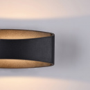 Kinkiet nowoczesny, czarny, owalny Trame Maytoni Modern C806WL-L5B