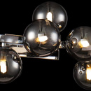Kinkiet pięć szklanych kół na chromowanej podstawie Dallas Maytoni Modern MOD547WL-05CH