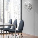 Kinkiet podwójny chromowany z kryształami Aurora Candellux 22-96138