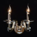 Kinkiet podwójny, klasyczny, złoty chrom, szklane ramiona Ella MW-LIGHT Elegance 483023002