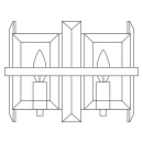 Kinkiet podwójny kryształowe sztabki Cerezo Maytoni MOD201WL-02N