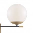 Kinkiet podwójny, kule na czarno-złotej podstawie Nostalgia Maytoni Modern MOD050WL-02G