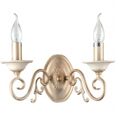 Kinkiet podwójny perłowo-złoty Perla Maytoni Classic ARM337-02-R