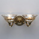 Kinkiet podwójny retro z mosiądzu Paula CHIARO Classic 411023902