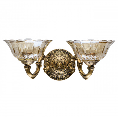 Kinkiet podwójny retro z mosiądzu Paula CHIARO Classic 411023902