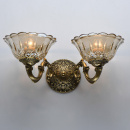 Kinkiet podwójny retro z mosiądzu Paula CHIARO Classic 411023902