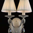 Kinkiet podwójny w klasycznym stylu, plisowane klosze Brionia Maytoni Classic ARM172-02-G