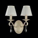 Kinkiet podwójny w klasycznym stylu, plisowane klosze Brionia Maytoni Classic ARM172-02-G