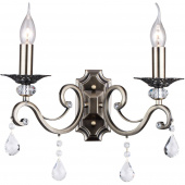 Kinkiet podwójny z kryształami Grace Maytoni Classic RC247-WL-02-R