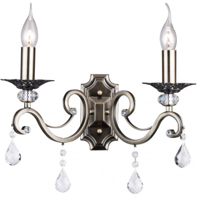 Kinkiet podwójny z kryształami Grace Maytoni Classic RC247-WL-02-R