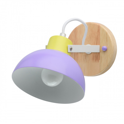 Kinkiet regulowany fioletowy klosz MW-LIGHT Megapolis 711020501