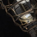 Kinkiet retro na dwie żarówki czarno-brązowo-złoty MW-LIGHT Loft 104021602