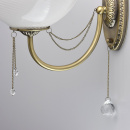 Kinkiet rustykalny, antyczny mosiądz i kryształ MW-LIGHT Classic 347028801