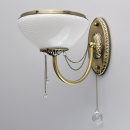 Kinkiet rustykalny, antyczny mosiądz i kryształ MW-LIGHT Classic 347028801