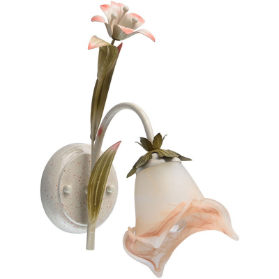 Kinkiet ścienny dwa malowane ręcznie kwiaty Lato MW-Light 319022001