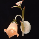 Kinkiet ścienny dwa malowane ręcznie kwiaty Lato MW-Light 319022001