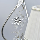 Kinkiet srebrny podwójny Valencia CHIARO Elegance 299022102