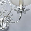 Kinkiet srebrny podwójny Valencia CHIARO Elegance 299022102