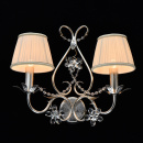 Kinkiet srebrny podwójny Valencia CHIARO Elegance 299022102