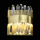 Kinkiet stalowy LED, kryształowe sztabki, Adelard MW-LIGHT Crystal 642024701