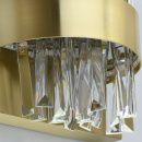 Kinkiet stalowy LED, kryształowe sztabki, Adelard MW-LIGHT Crystal 642024701