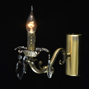 Kinkiet świecznik, postarzany mosiądz Aurora MW-LIGHT Classic 371026201