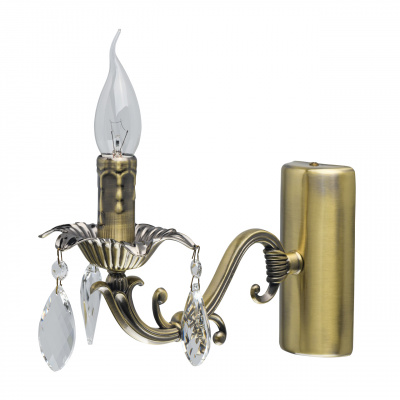 Kinkiet świecznik, postarzany mosiądz Aurora MW-LIGHT Classic 371026201