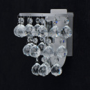 Kinkiet - szczotkowane srebro, kryształowe zawieszki MW-LIGHT Crystal 276024801