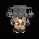 Kinkiet - szczotkowane srebro, kryształowe zawieszki MW-LIGHT Crystal 276024801