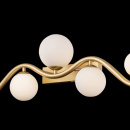 Kinkiet szklane kule na złotej fali Uva Maytoni MOD059WL-05G