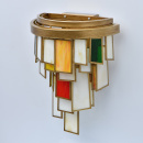 Kinkiet szkło witrażowe Morocco RegenBogen Megapolis 185021002