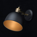 Kinkiet w kolorze matowym czarnym i mosiężnym MW-LIGHT Industrial 551021901