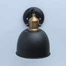 Kinkiet w kolorze matowym czarnym i mosiężnym MW-LIGHT Industrial 551021901