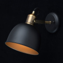 Kinkiet w kolorze matowym czarnym i mosiężnym MW-LIGHT Industrial 551021901