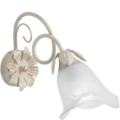 Kinkiet w kształcie kwiatu beżowo-złoty Vitaluce VE1646-3/1A