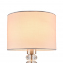 Kinkiet z białym abażurem, szklane dodatki Lincoln Maytoni Modern MOD527WL-01N