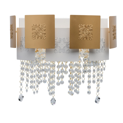 Kinkiet z kryształami Swarovski Carmen CHIARO Crystal biało-złoty 394021103