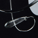 Kinkiet, zakręcone ramię, grafitowy klosz Federica MW-LIGHT Elegance 684021901