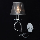 Kinkiet, zakręcone ramię, grafitowy klosz Federica MW-LIGHT Elegance 684021901