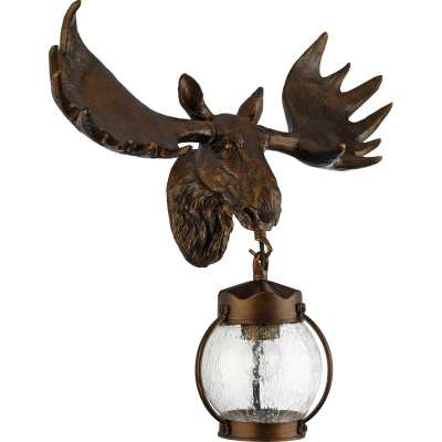 Kinkiet zewnętrzny głowa łosia Hunt Favourite 1848-1W