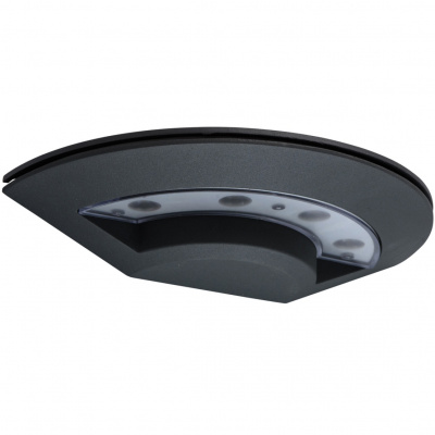 Kinkiet zewnętrzny LED - płaski, półokrągły MW-LIGHT Street 807022601