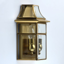 Kinkiet zewnętrzny retro, mosiądz, szkło Corso CHIARO Street 802021802