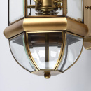 Kinkiet zewnętrzny styl antyczny, 4 żarówki, mosiądz i szkło CHIARO 802020504