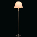 Klasyczna, chromowana lampa stojąca z białym abażurem MW-LIGHT Classic 371044001